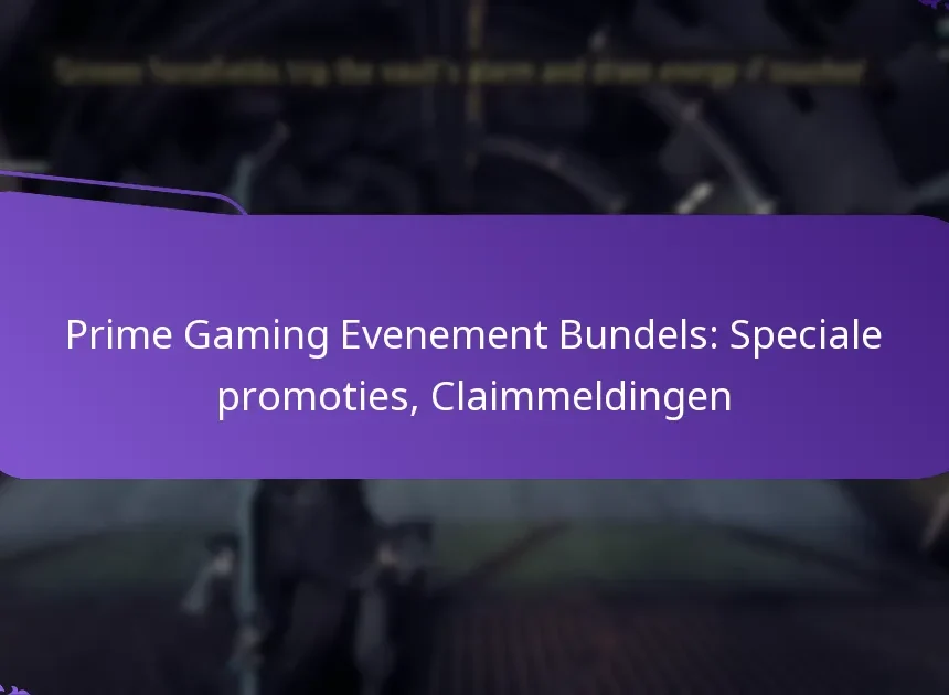 Prime Gaming Evenement Bundels: Speciale promoties, Claimmeldingen