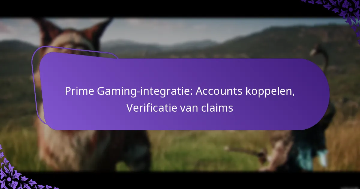 Prime Gaming-integratie: Accounts koppelen, Verificatie van claims